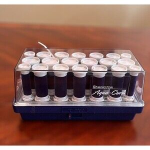 Remington Aqua-Curl 20 Velvet Hot Rollers Culers & Pins  Cheer  Pageant *Tested*